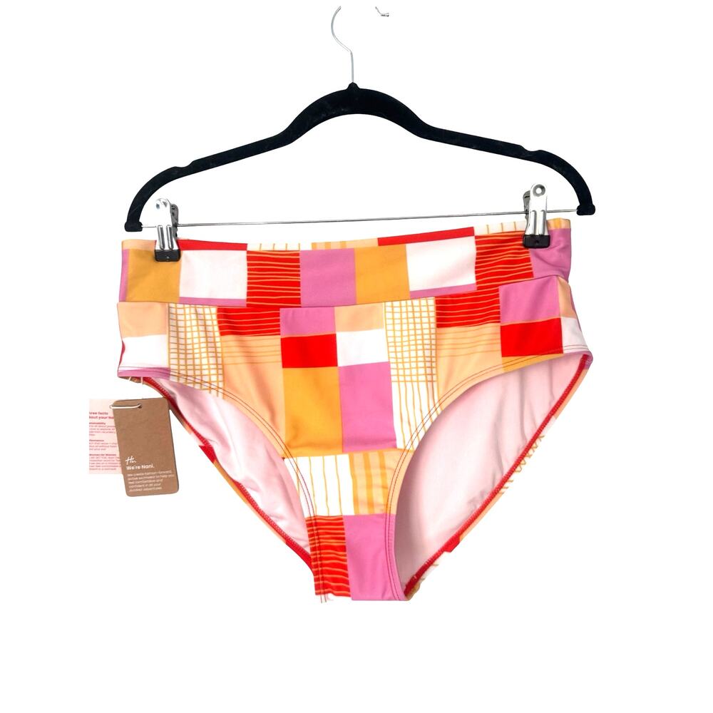 NWT Nani Flat Rib Mide Rise Bikini Bottoms Size XL